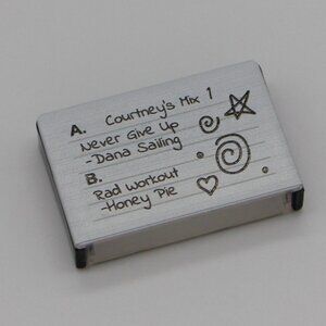 American Girl Courtney Moore 80s Theme Pretend Mix 1 Cassette Tape Case for Doll